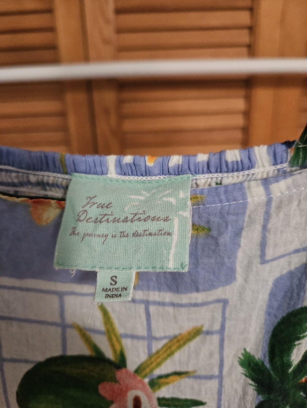Tropical Print Cotton Maxi Dress - Picture 2 of 5